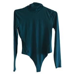 Lululemon Wundermost Ultra-Soft Nulu Turtleneck Bodysuit Size SM Storm Teal NEW